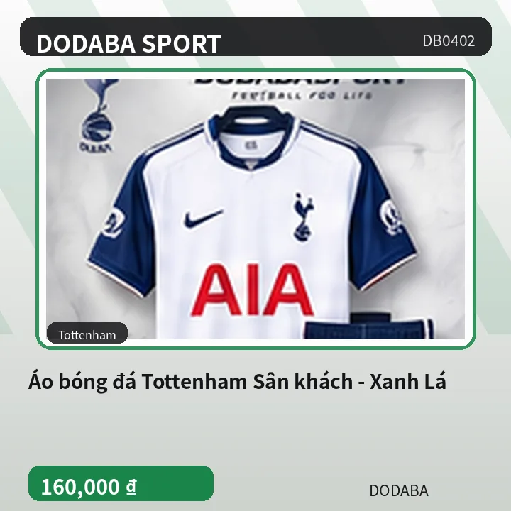 Áo bóng đá Tottenham Sân khách - Xanh Lá