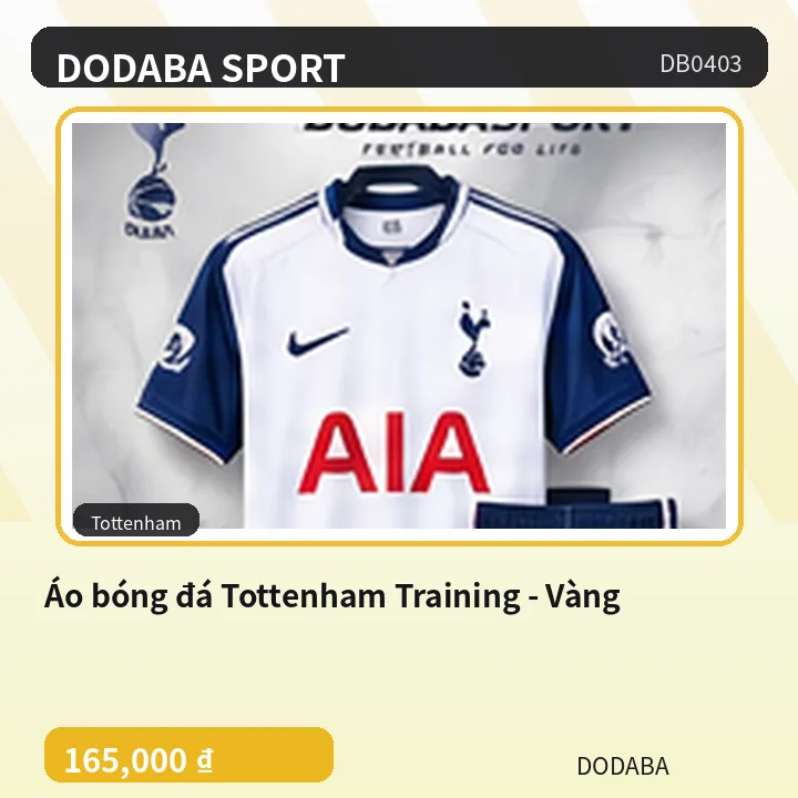 Áo bóng đá Tottenham Training - Vàng