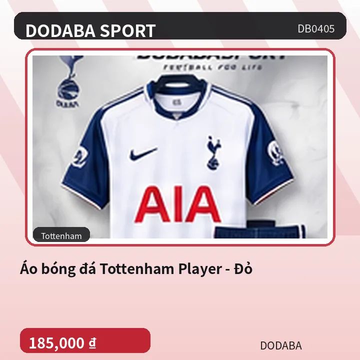 Áo bóng đá Tottenham Player - Đỏ