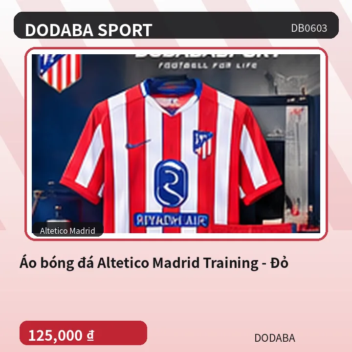 Áo bóng đá Altetico Madrid Training - Đỏ