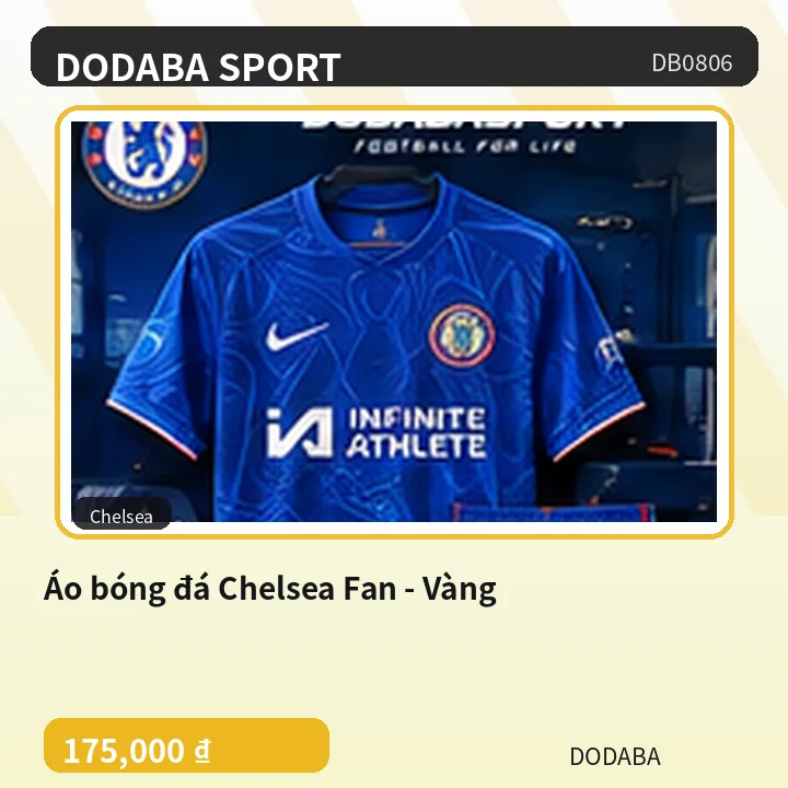 Áo bóng đá Chelsea Fan - Vàng