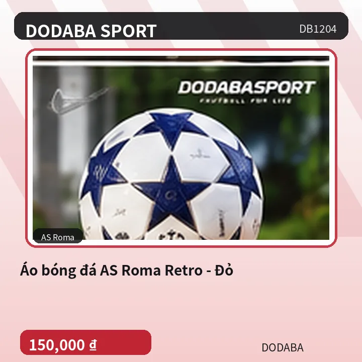 Áo bóng đá AS Roma Retro - Đỏ