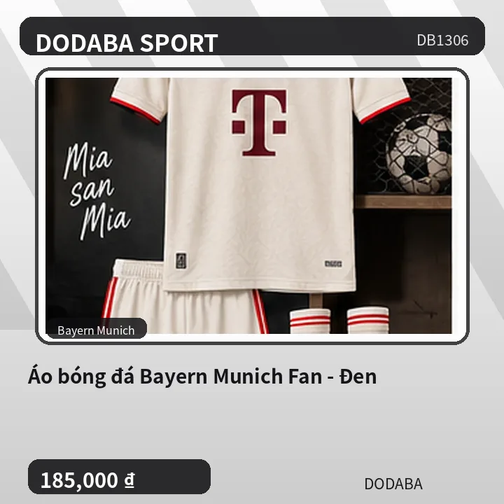 Áo bóng đá Bayern Munich Fan - Đen