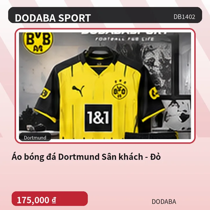 Áo bóng đá Dortmund Sân khách - Đỏ