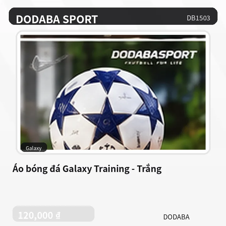 Áo bóng đá Galaxy Training - Trắng