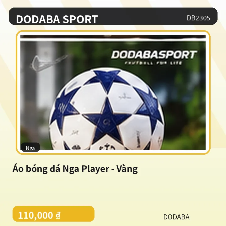 Áo bóng đá Nga Player - Vàng