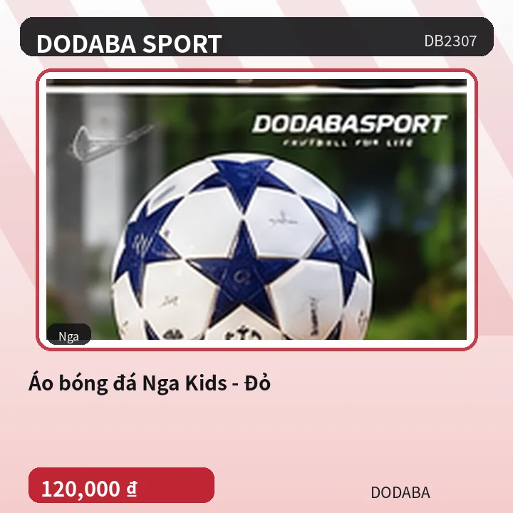 Áo bóng đá Nga Kids - Đỏ