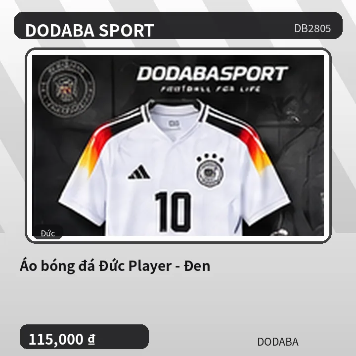 Áo bóng đá Đức Player - Đen