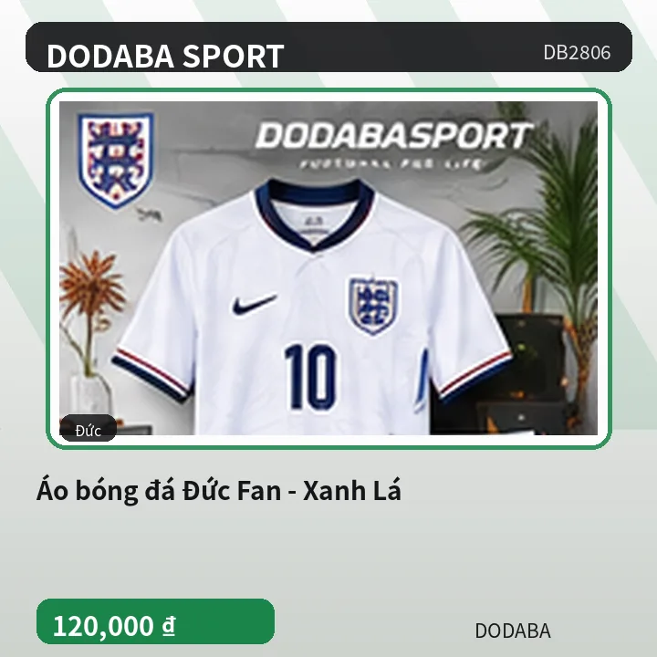 Áo bóng đá Đức Fan - Xanh Lá