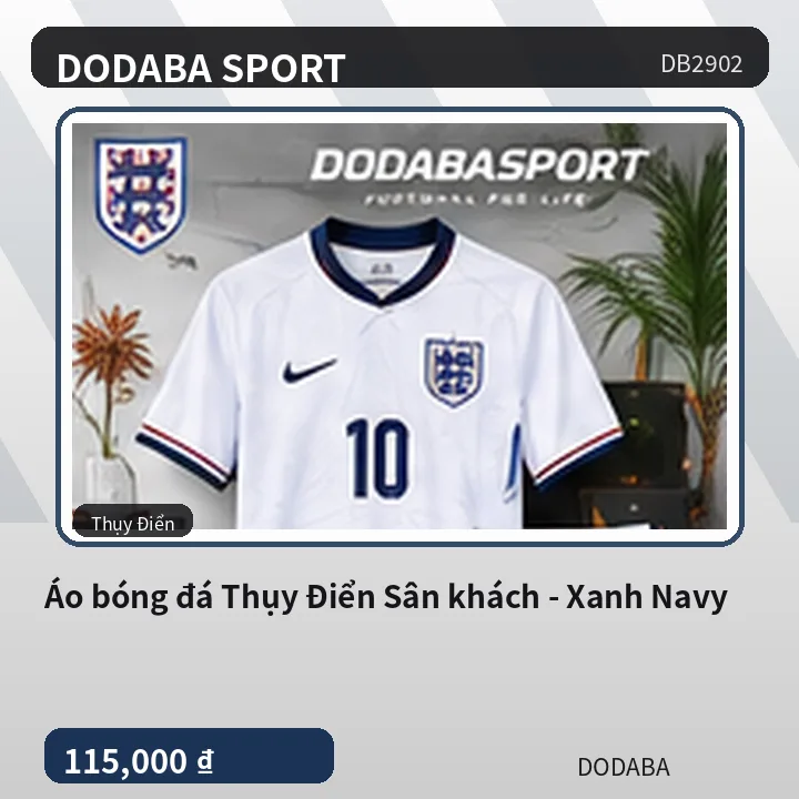 Áo bóng đá Thụy Điển Sân khách - Xanh Navy