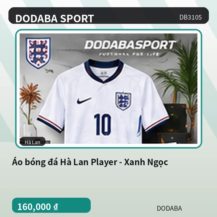 Áo bóng đá Hà Lan Player - Xanh Ngọc