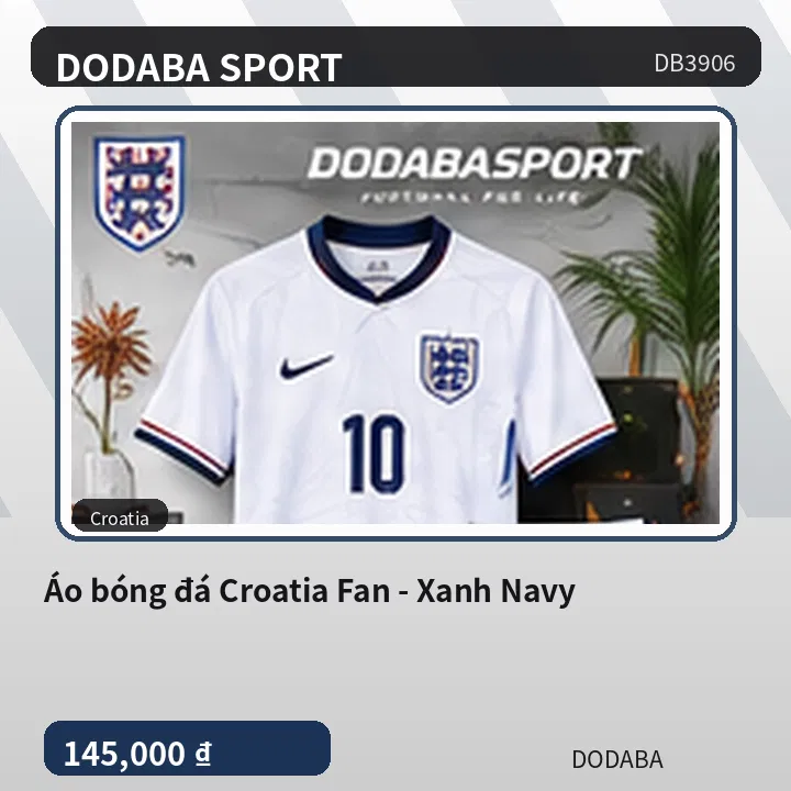 Áo bóng đá Croatia Fan - Xanh Navy
