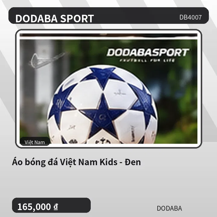 Áo bóng đá Việt Nam Kids - Đen