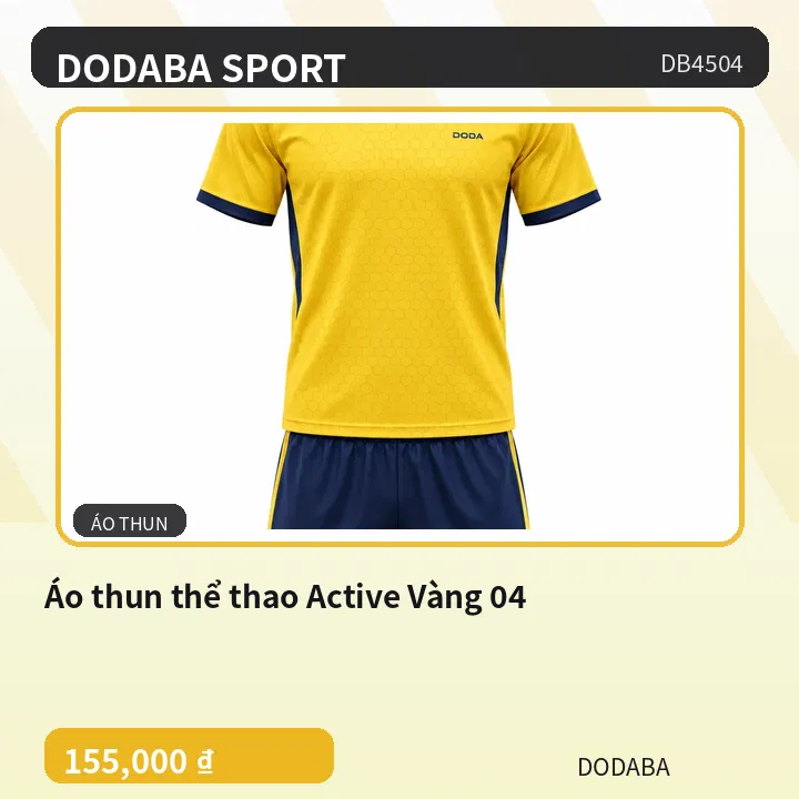 Áo thun thể thao Active Vàng 04