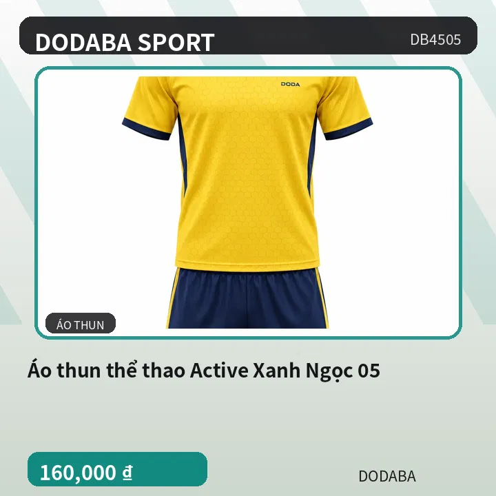 Áo thun thể thao Active Xanh Ngọc 05