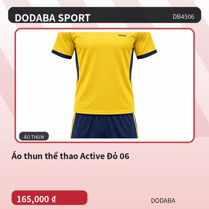 Áo thun thể thao Active Đỏ 06