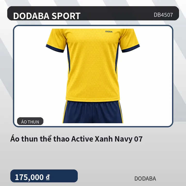 Áo thun thể thao Active Xanh Navy 07