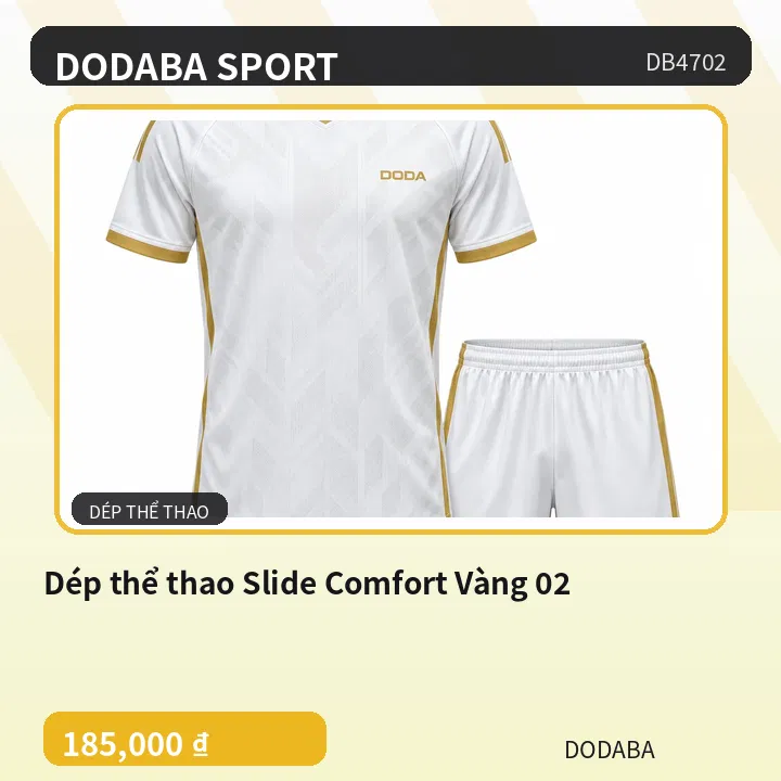 Dép thể thao Slide Comfort Vàng 02