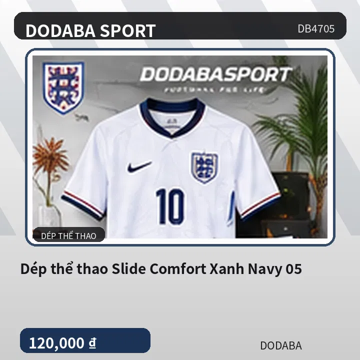 Dép thể thao Slide Comfort Xanh Navy 05