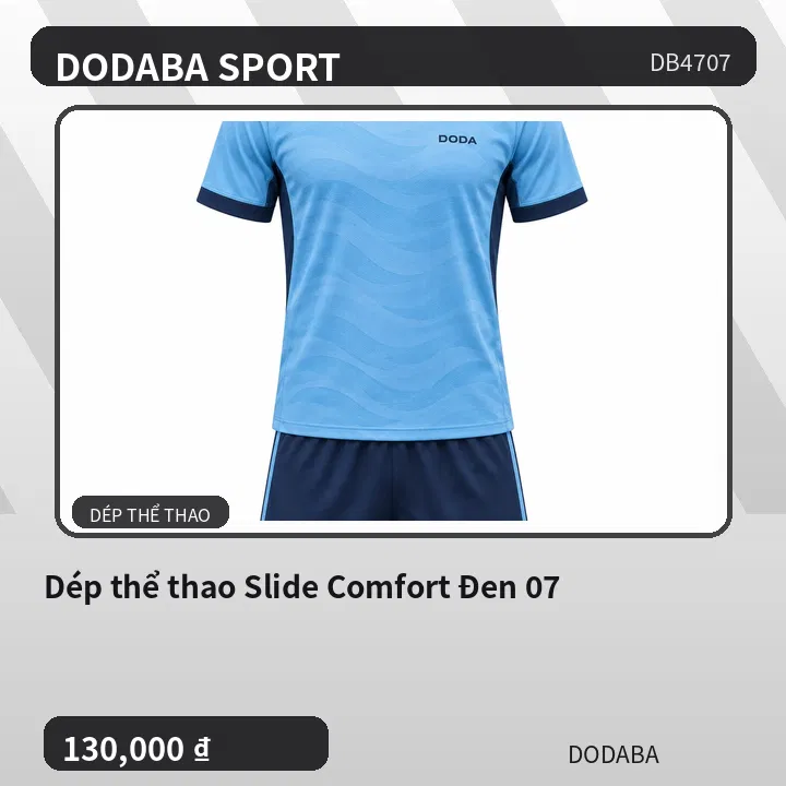 Dép thể thao Slide Comfort Đen 07