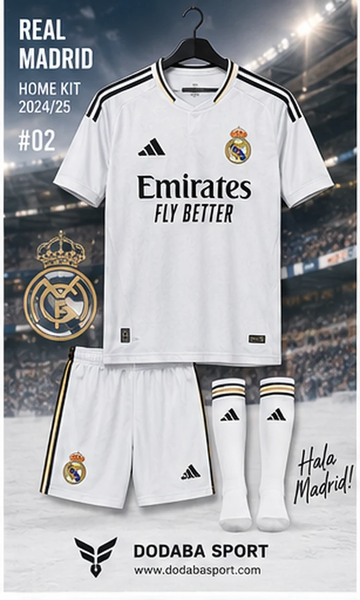 Áo bóng đá Real Madrid Sân nhà - Xanh Navy
