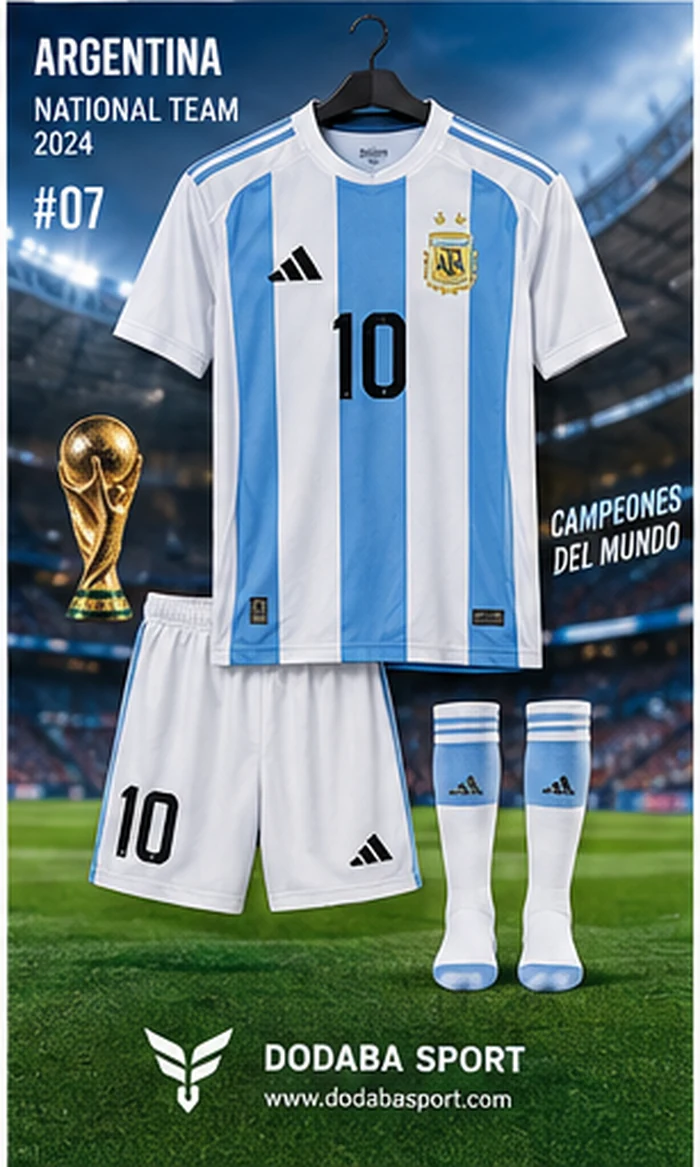 Áo bóng đá Argentina Sân nhà - Xanh Navy