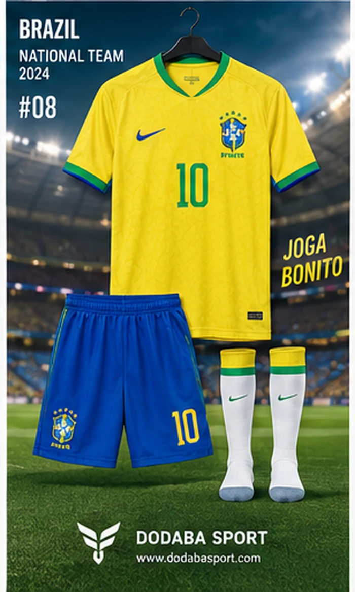 Áo bóng đá Brazil Sân nhà - Xanh Ngọc